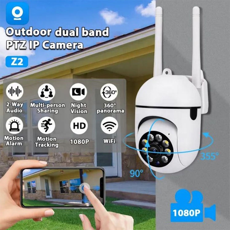 Cámara IP para interior de 2MP, sistema de vigilancia de seguridad PTZ, mini cámara CCTV inalámbrica - Imagen 3